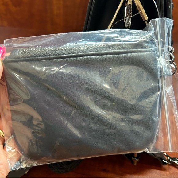 Valentino Orlandi Black Crossbody Bag with Studded Detailing NWT - Picture 4 of 12